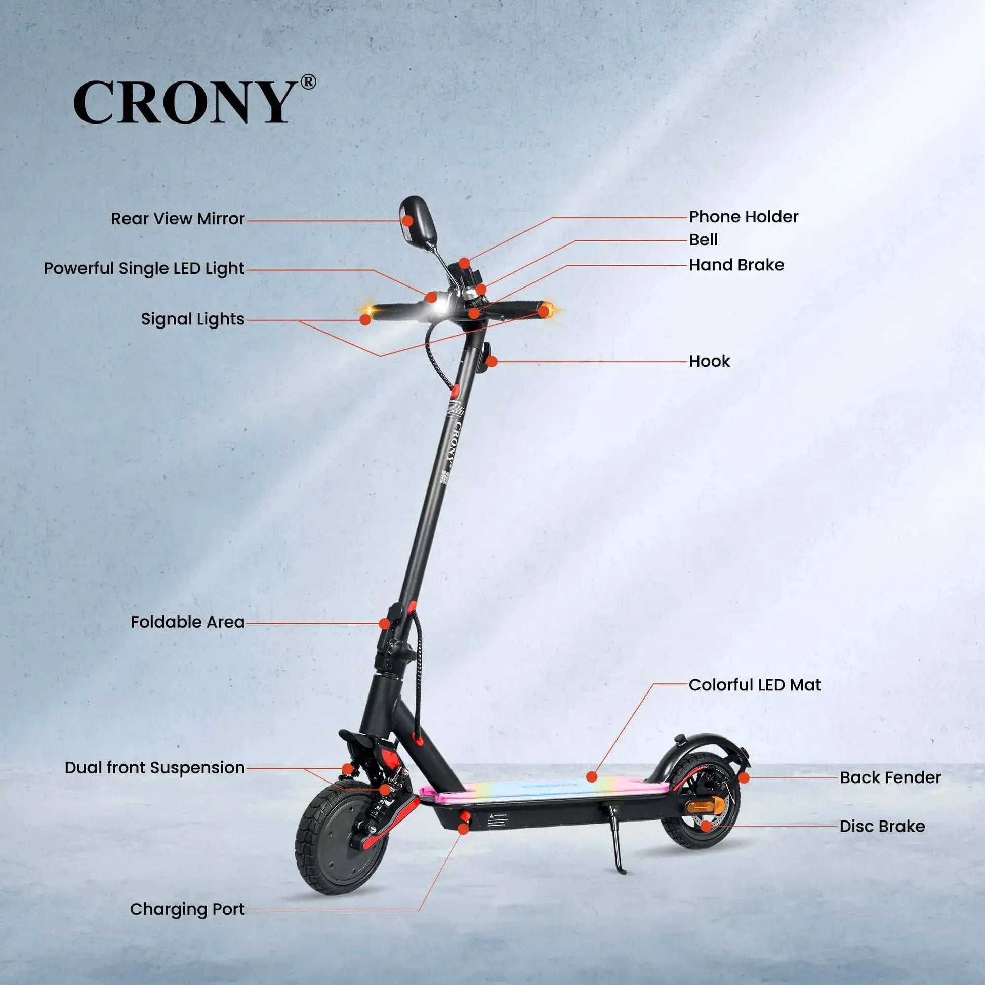 CRONY XM M365 High-Performance Electric Scooter with App Control - Move Scoot