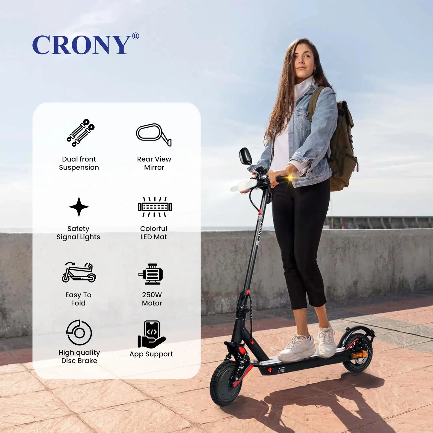 CRONY XM M365 High-Performance Electric Scooter with App Control - Move Scoot