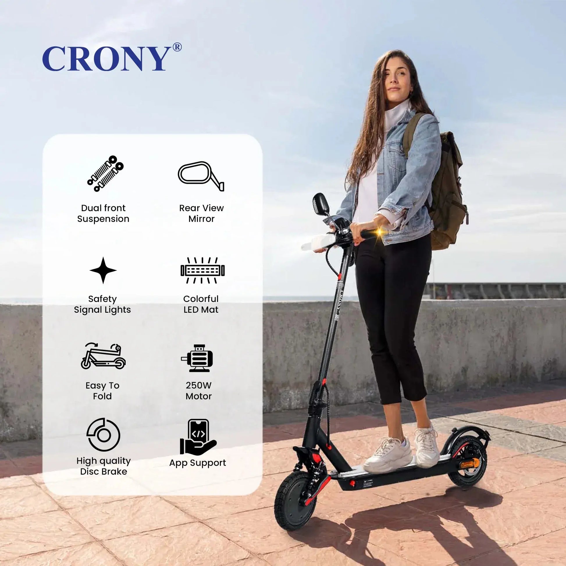 CRONY XM M365 High-Performance Electric Scooter with App Control - Move Scoot